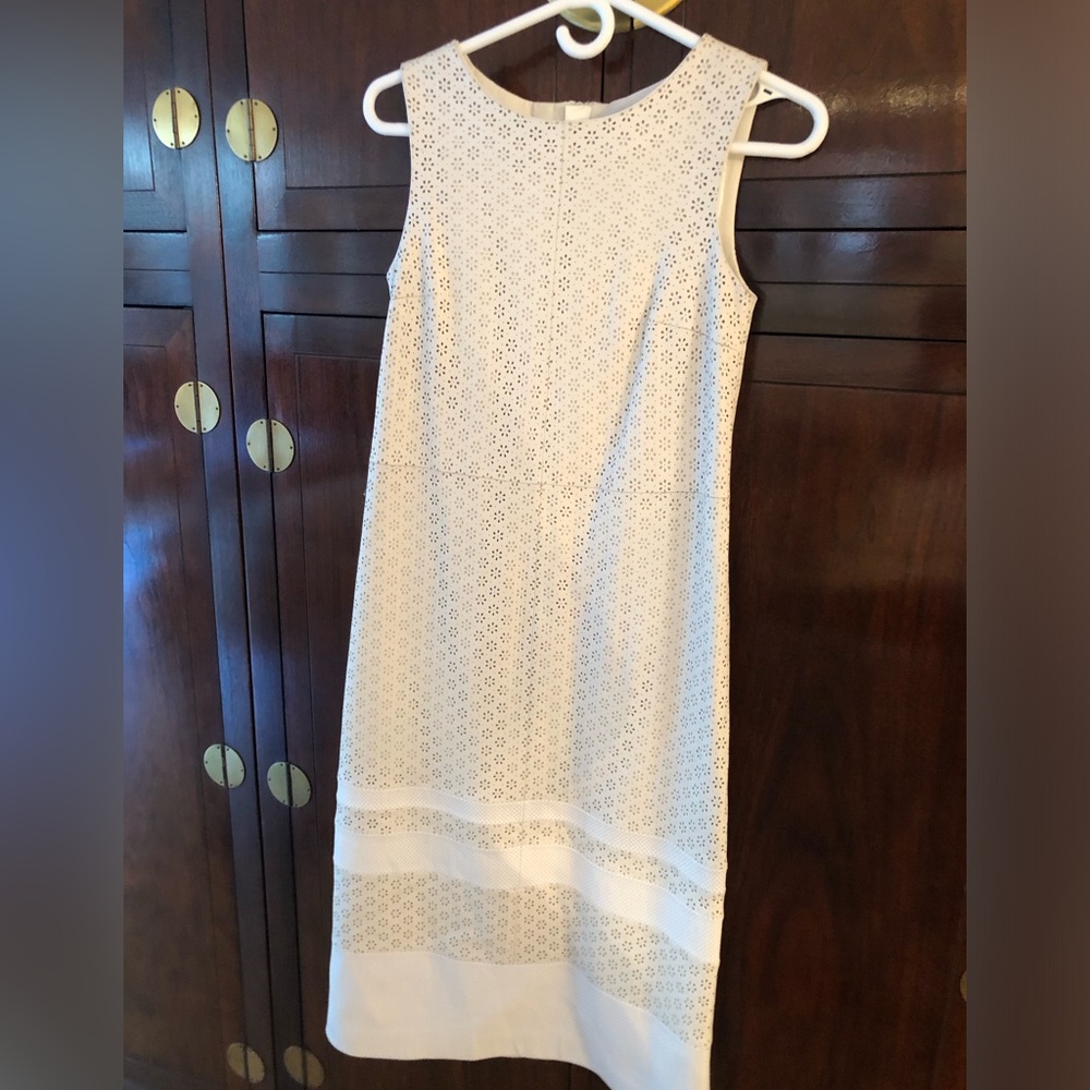 Leather sheath dress